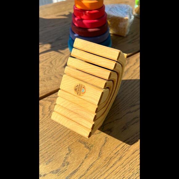 Grimm’s Wooden Toys- Monochrome Nesting House 93070 - Picture 3 of 5